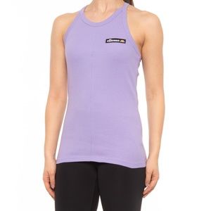 🆕 Ellesse Rachelle Vest Tank Top racer back 100% cotton purple